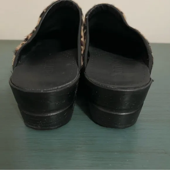 Sanita Leopard Print Clogs Size 39 (US 8-8.5) mule
