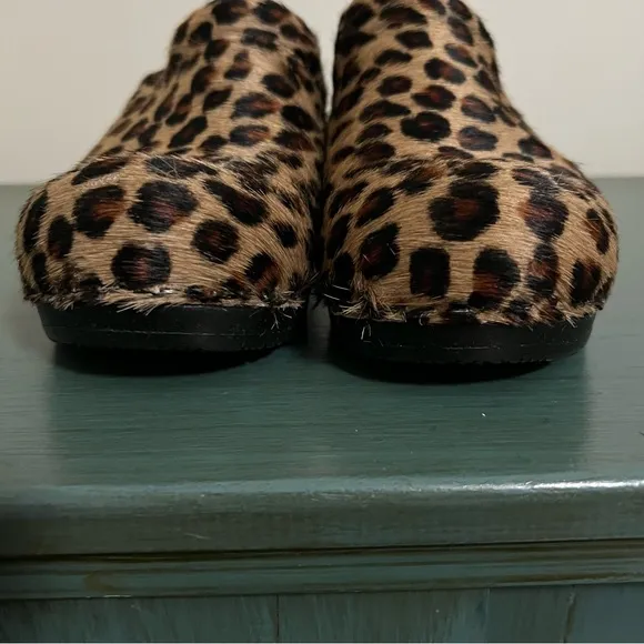 Sanita Leopard Print Clogs Size 39 (US 8-8.5) mule