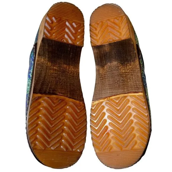 Sanita Pro Nuna Clogs Ethnic Print Multi Color