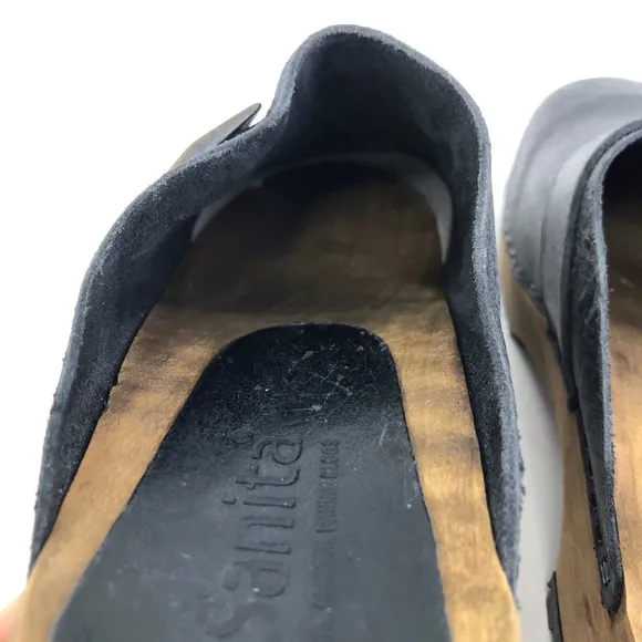 Sanita Urban Big Buckle Swedish Wooden Clogs EUR 36