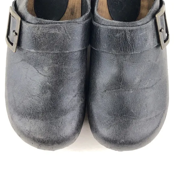 Sanita Urban Big Buckle Swedish Wooden Clogs EUR 36