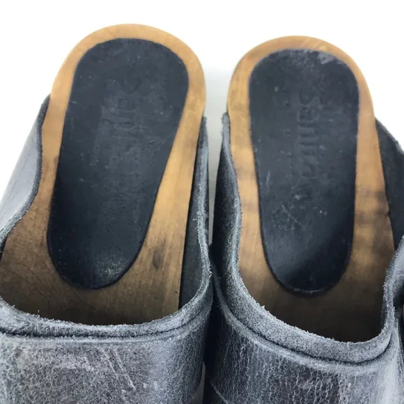 Sanita Urban Big Buckle Swedish Wooden Clogs EUR 36