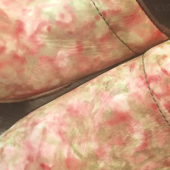 Sanita Women's Clogs in Pink and Green size 37 Euro (7 US)