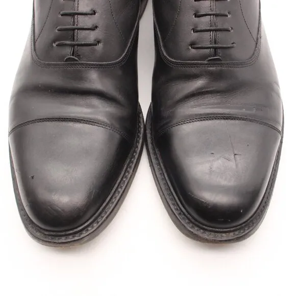 Santoni Cap Toe Leather Dress Shoes Men's US 10 Fashion Oxfords Shoes Italy