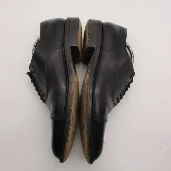 Santoni Cap Toe Leather Dress Shoes Men's US 10 Fashion Oxfords Shoes Italy
