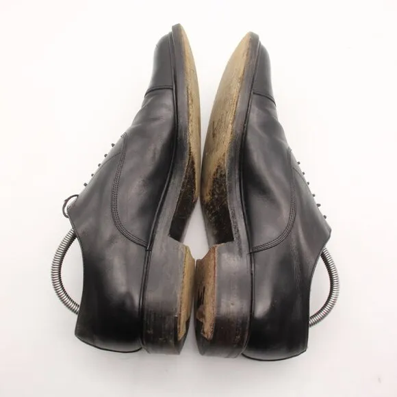 Santoni Cap Toe Leather Dress Shoes Men's US 10 Fashion Oxfords Shoes Italy
