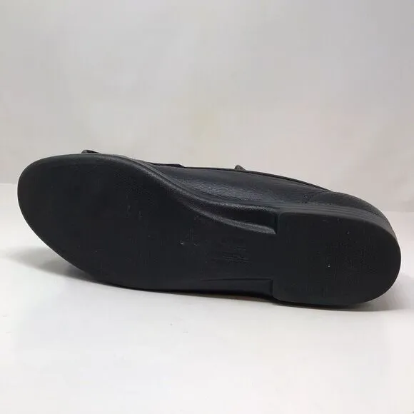 SAS Simplify Black Leather Slip On Everyday Loafers Shoes Flats Womens Size 11M