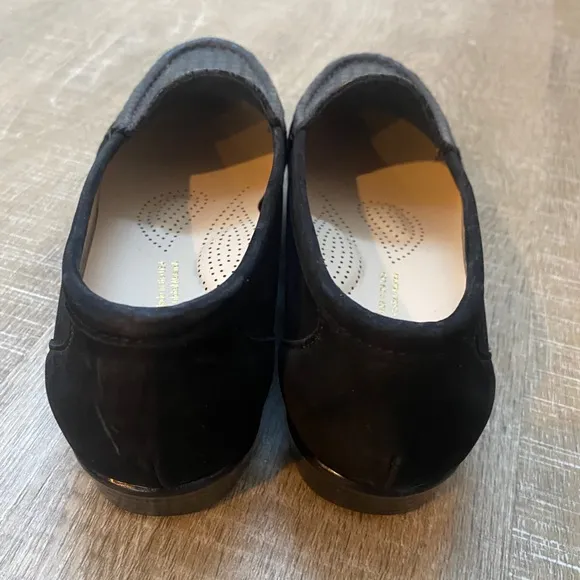 SAS | Simplify Everyday Loafer Black Suede Leather Gray Tetris Houndstooth - 8