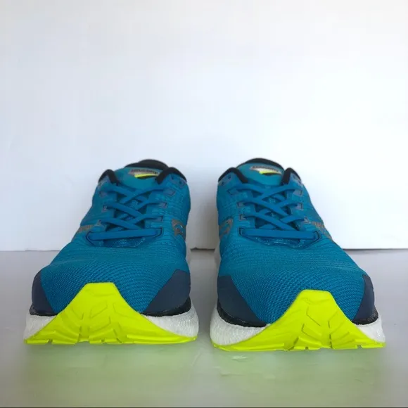 Saucony 5 Triumph 18 Blue Green Mens Athletic Running Shoes 14
