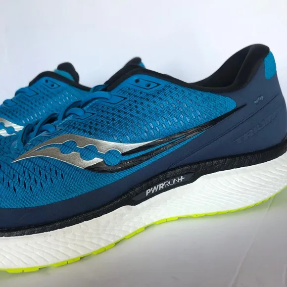 Saucony 5 Triumph 18 Blue Green Mens Athletic Running Shoes 14