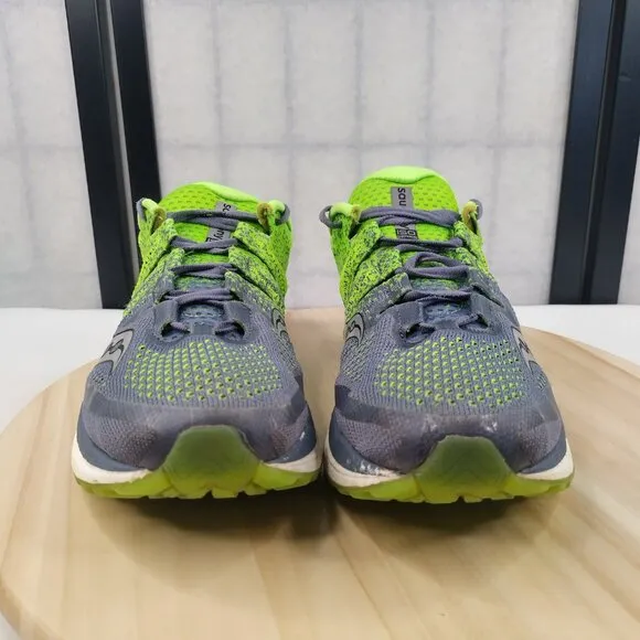 Saucony Freedom ISO 2 Gray Slime Athletic Running Shoes S20440-4 Men US 9