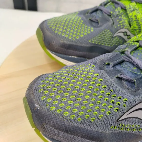 Saucony Freedom ISO 2 Gray Slime Athletic Running Shoes S20440-4 Men US 9