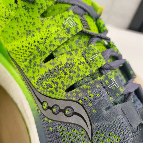 Saucony Freedom ISO 2 Gray Slime Athletic Running Shoes S20440-4 Men US 9