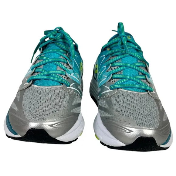 Saucony Hurricane ISO 2 Shoes Womes Size 10 Running Green Silver S10294-1 Wide