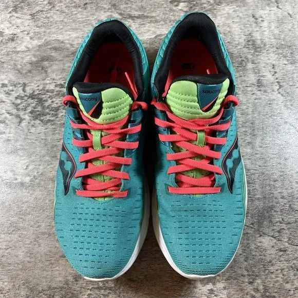 Saucony Kinvara 11 Women's Running Shoes Sneakers Teal Size 9 S10551-10
