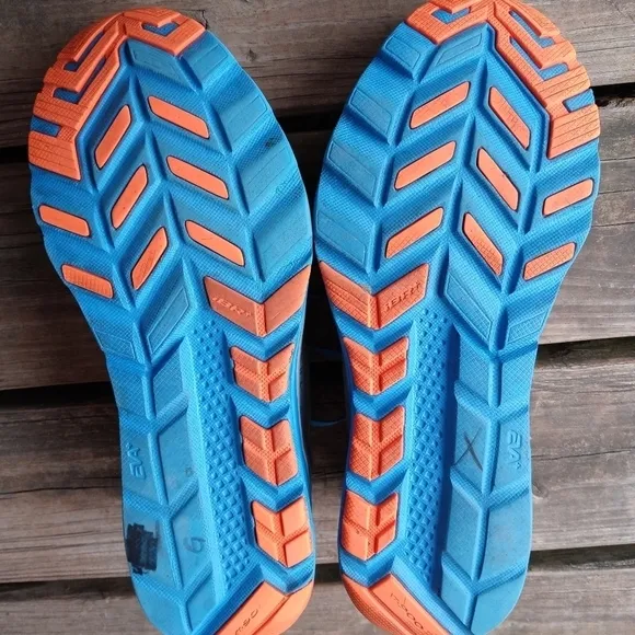 Saucony Mens Everun Kinvara 8 S20356-1 Gray Blue Running Shoes Lace Up Size 14.