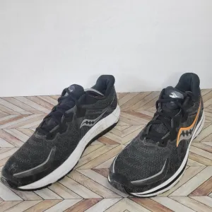 Saucony Men's Omni 20 Black/White Running Shoes Size 12.5 US, UK 11.5