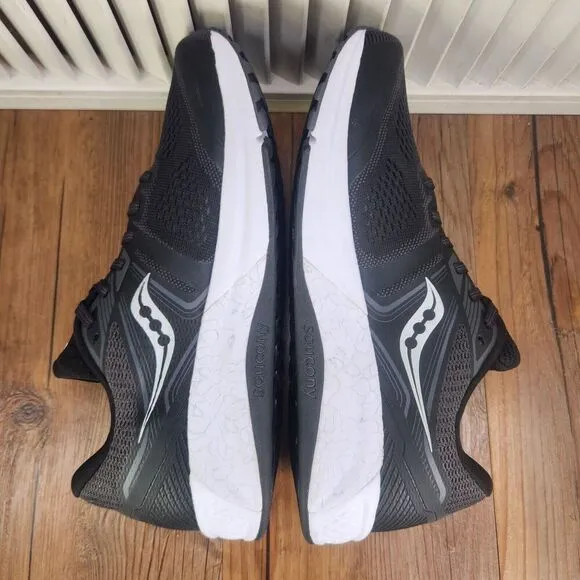 Saucony Omni 19 Mens Size 9 Black Road Running Trainers Sneakers Shoes S20570-40