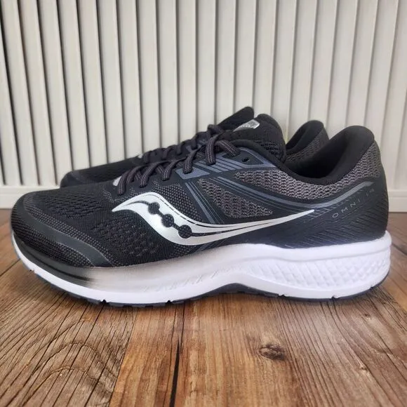 Saucony Omni 19 Mens Size 9 Black Road Running Trainers Sneakers Shoes S20570-40