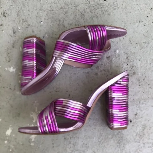 Schutz Metallic Mules
