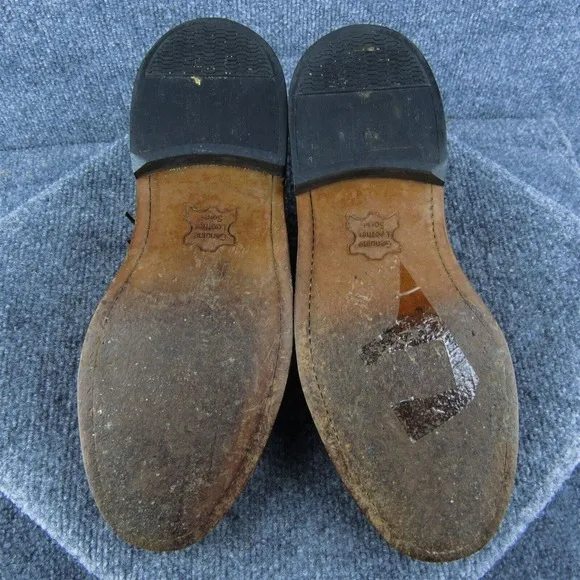 Sears 74607 Men Wingtip Oxfords‎ Shoes Brown Leather Lace Up Size 9 Medium