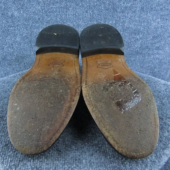 Sears 74607 Men Wingtip Oxfords‎ Shoes Brown Leather Lace Up Size 9 Medium