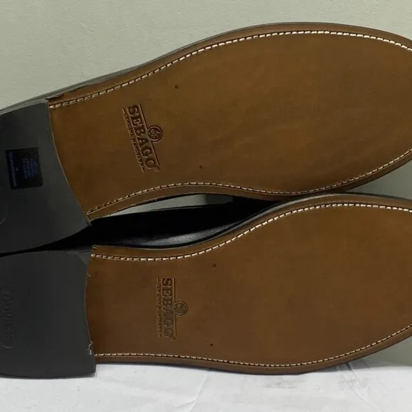 Sebago Classic Dan Loafers Burgundy Leather Size 14W Slip-On Waterproof