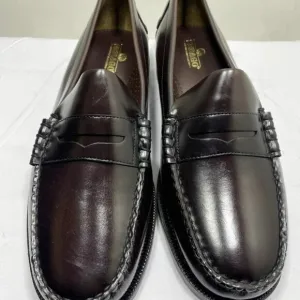 Sebago Classic Dan Loafers Burgundy Leather Size 14W Slip-On Waterproof