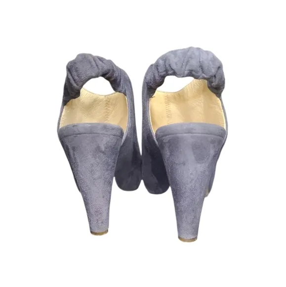 SEE BY CHLOE | Purple Suede Slingback Heels / Booties in Size‎ EU 37.5