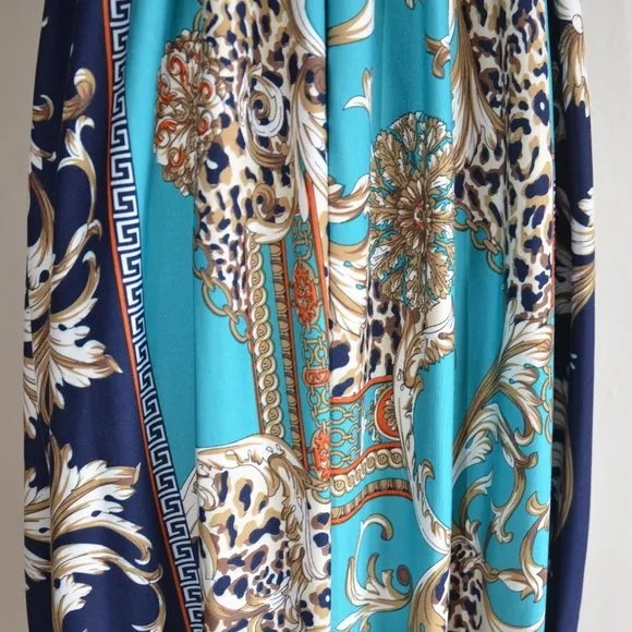 Seppala Print Strapless Midi Dress / Maxi Skirt