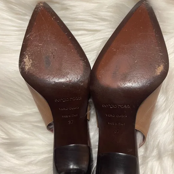 Sergio rossi slingback Heels