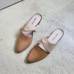 Sevilla Smith Neutrals Mariyah Leather Mules With Twist Detail Brown EU 39/US 8