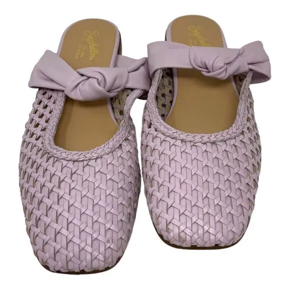 Seychelles Art Deco Leather Slip On Flat Mules Size 9 NWT $159 MSRP