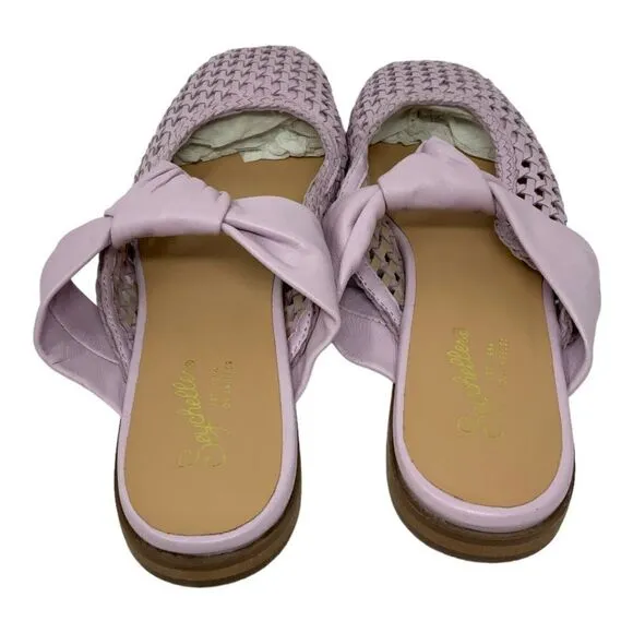 Seychelles Art Deco Leather Slip On Flat Mules Size 9 NWT $159 MSRP