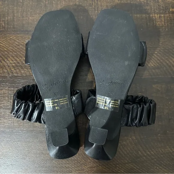 SEYCHELLES Black Leeward Mules Sz 9.5