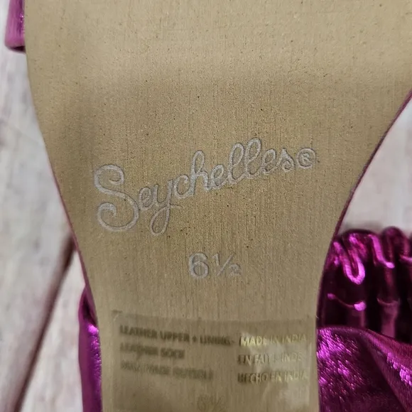 Seychelles | Leeward Metallic Fuscia Pink Heels NEW