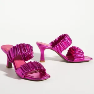 Seychelles | Leeward Metallic Fuscia Pink Heels NEW