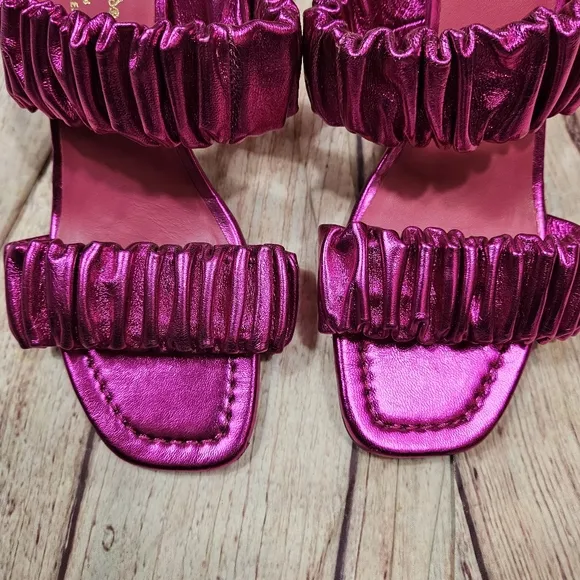 Seychelles | Leeward Metallic Fuscia Pink Heels NEW