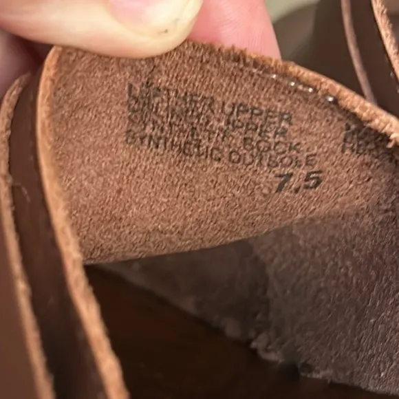 Seychelles Loud &amp; Clear Mocha Brown Leather Made in Italy Studded Clogs - 7.5