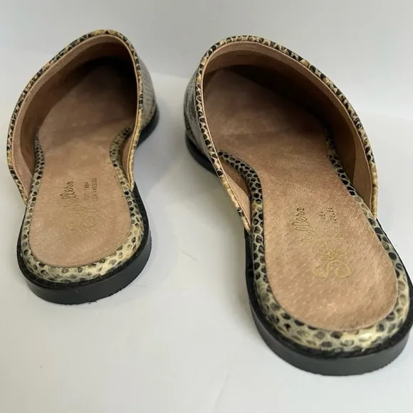 Seychelles snakeskin print leather mules women’s size 9.5
