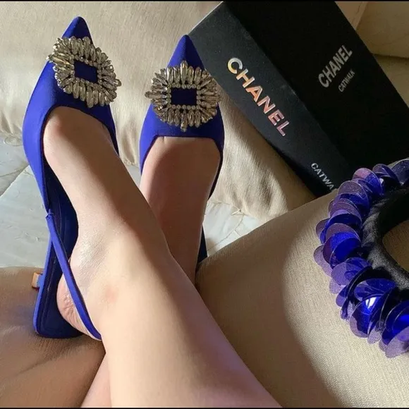 SHIMMERY SLINGBACK HEELS