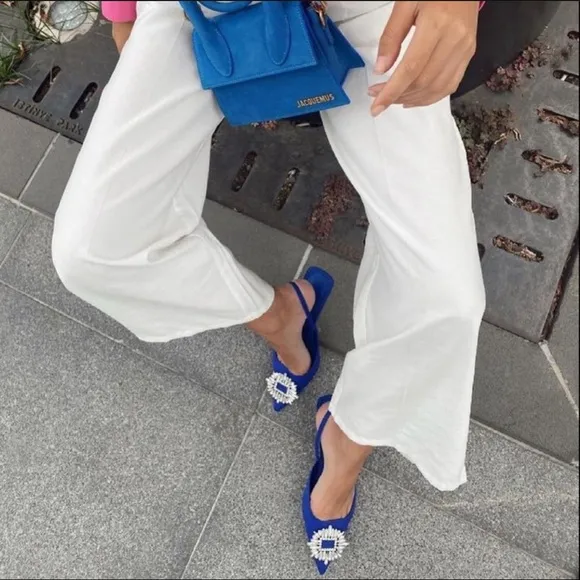 SHIMMERY SLINGBACK HEELS