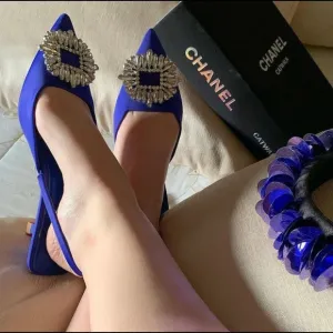 SHIMMERY SLINGBACK HEELS