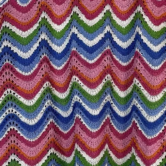 Show Me Your Mumu Sweeney Crochet Coverup Dress Size XS NEW Rainbow Stripes