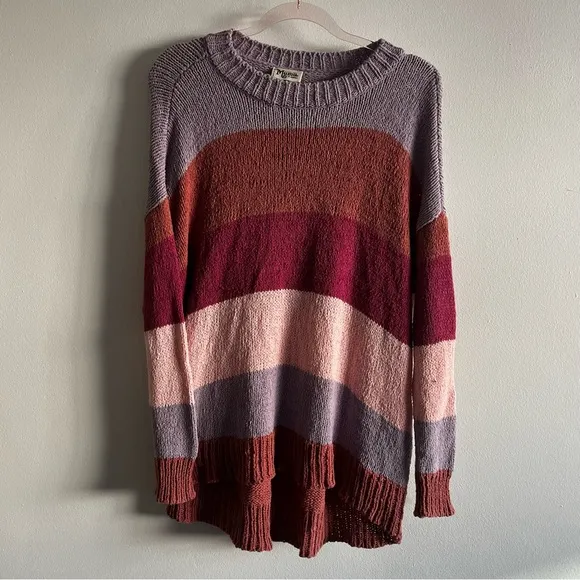 Show me your mumu Woodsy knit sweater in Sunset stripe Size XS