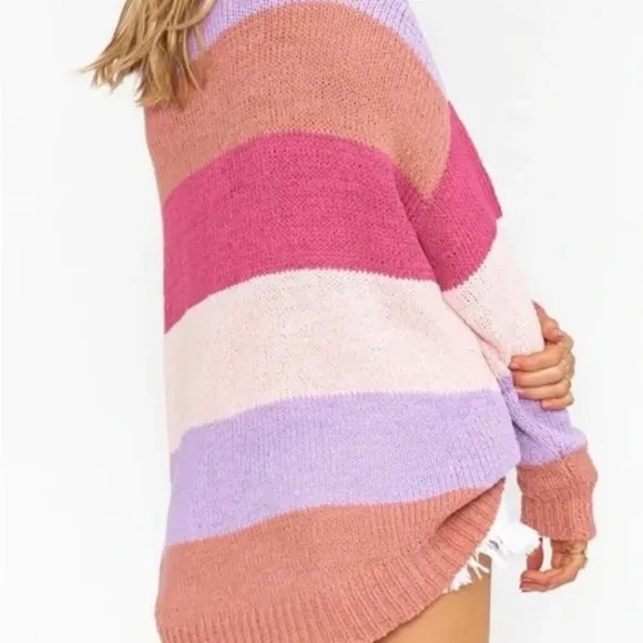 Show me your mumu Woodsy knit sweater in Sunset stripe Size XS