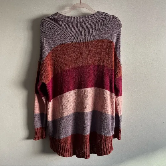 Show me your mumu Woodsy knit sweater in Sunset stripe Size XS