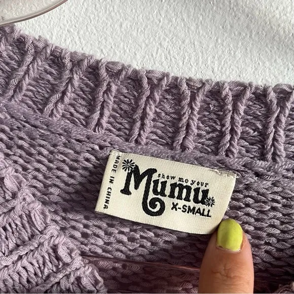 Show me your mumu Woodsy knit sweater in Sunset stripe Size XS