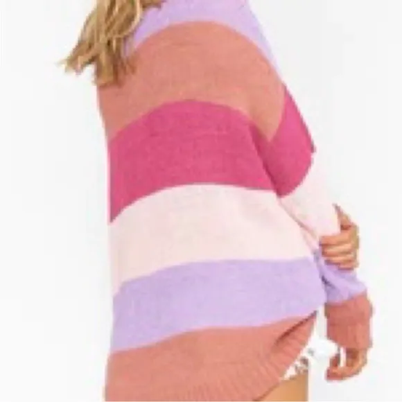 Show me your mumu Woodsy knit sweater in Sunset stripe Size XS