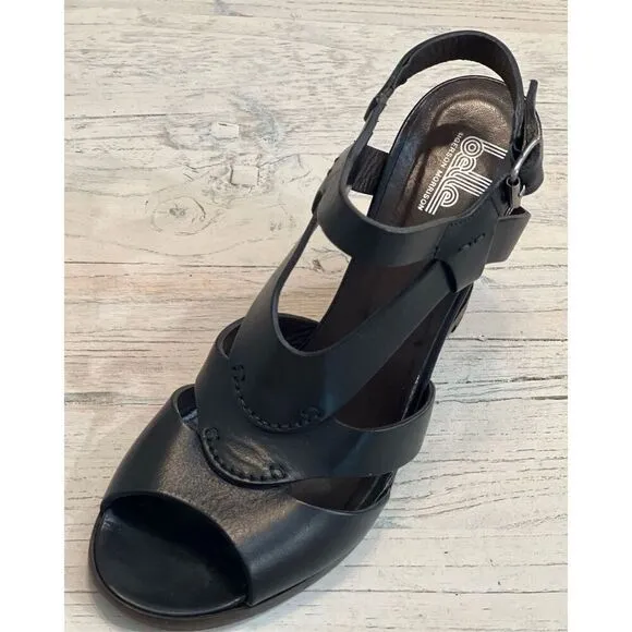 Sigerson Morrison Belle Leather Slingback Platform Heels Made in Italy sz 8